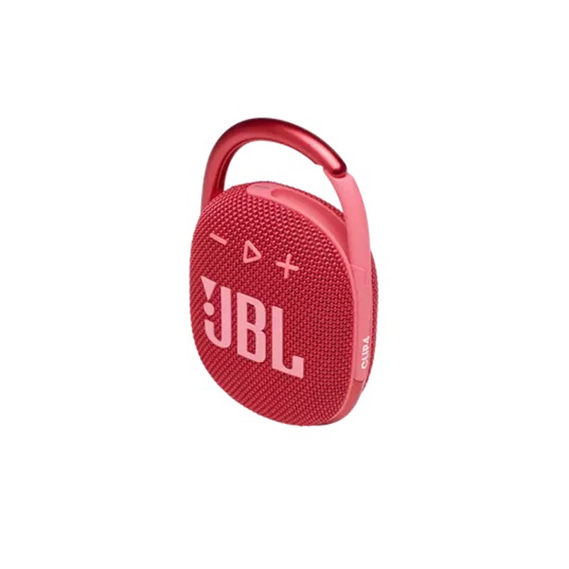 JBL Clip 4: Ultra Portable Speaker with Bluetooth, Built-in Battery, Waterproof and Dustproof Feature – Red