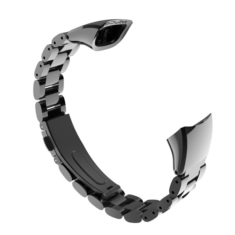 Huawei Honor Band 4 / 5 Metal Replacement Wrist Band - Black (2)