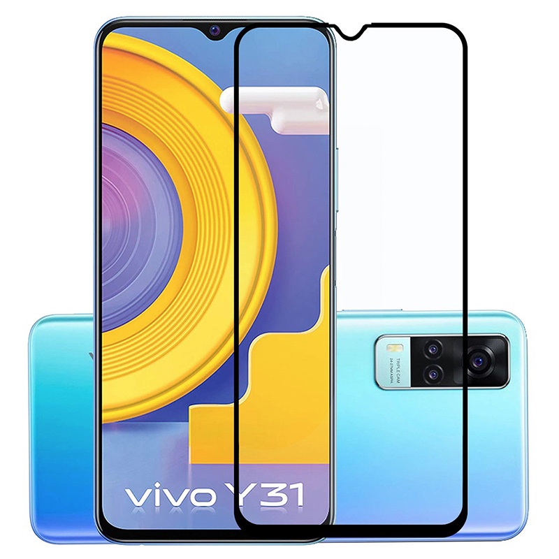 MOFI Vivo Y31 2.5D 9H Full Screen Protector Tempered Glass Anti BlueRay BLACK