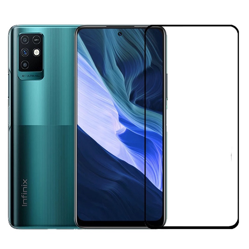 MOFI Premium Tempered Glass for Infinix Note 8 Full Coverage Screen Protector 2.5D 9H – BLACK