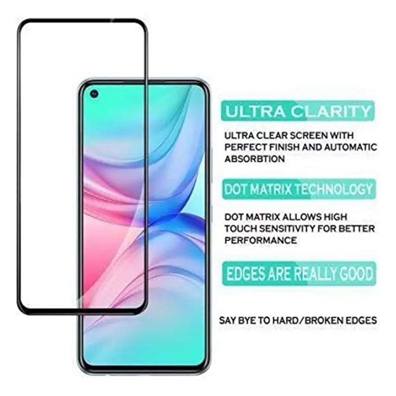 MOFI Premium Tempered Glass for Infinix Hot 10 Full Coverage Screen Protector 2.5D 9H – BLACK