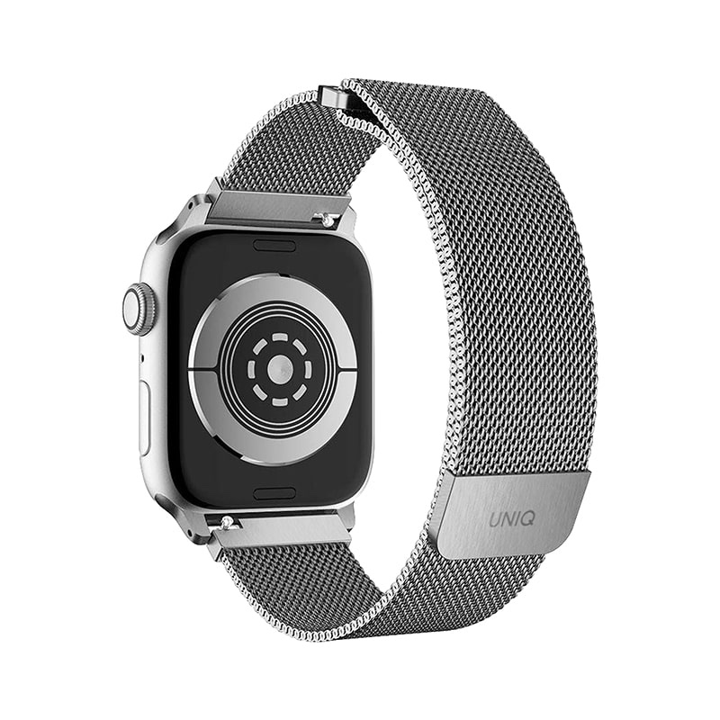UNIQ DANTE Apple Watch Series 1-10, SE/SE2  Mesh Steel Strap 41/40/42 MM - Sterling (Silver)
