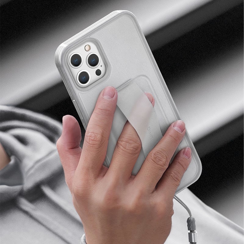 UNIQ HYBRID iPhone 12 Pro Max Heldro Antimicrobial Phone Case - Natural Frost