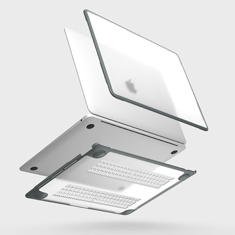 UNIQ HYBRID Venture MacBook Pro 13 (2016-2020-2022) (M1/M2) Case - Frost / Charcoal (Grey)