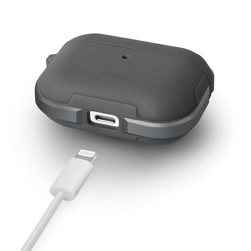 UNIQ VALENCIA Airpods Pro Antimicrobial Case - Gunmetal (Grey)