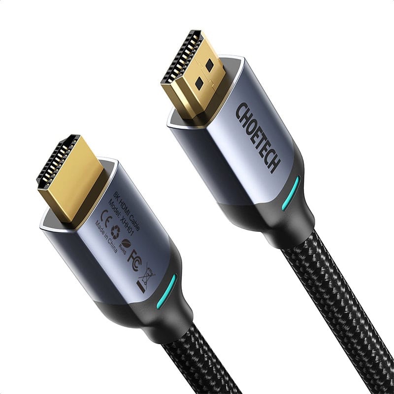 Choetech 8K HDMI to HDMI Nylon Braided Cable 2m - Black (XHH01)