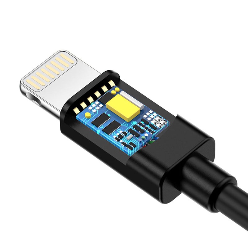 Choetech USB to Lightning Cable Apple Mfi Certified (1.8m/5.9ft) - Black (IP0027)