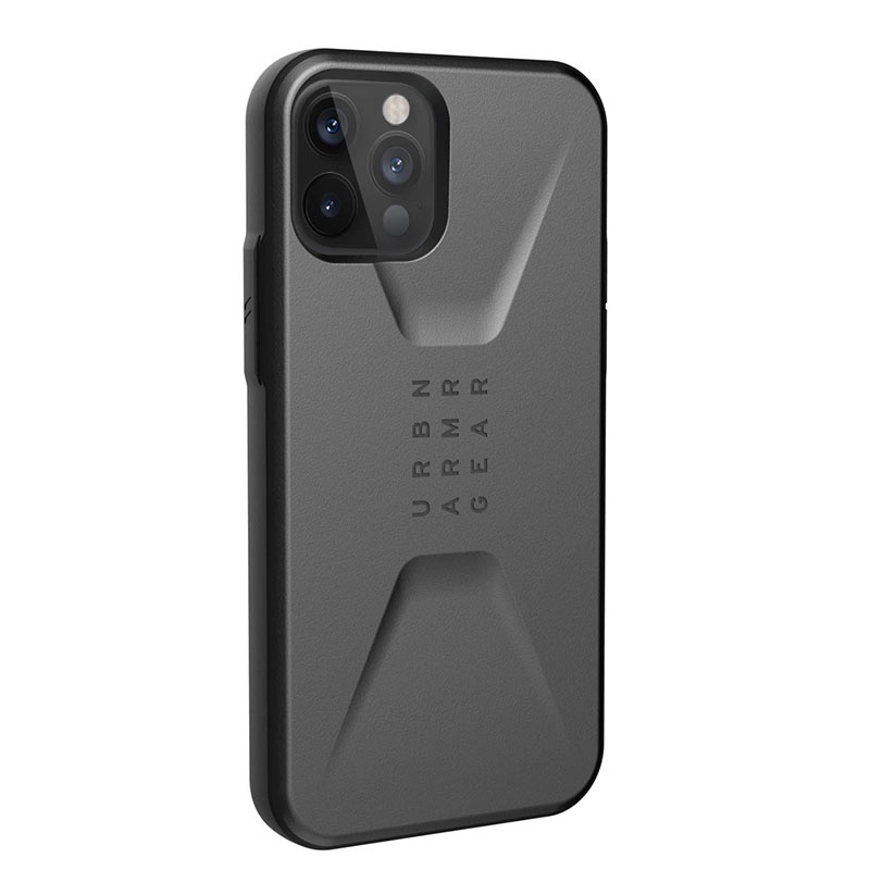 UAG iPhone 12/12 Pro (6.1) Civilian Phone Case - Silver