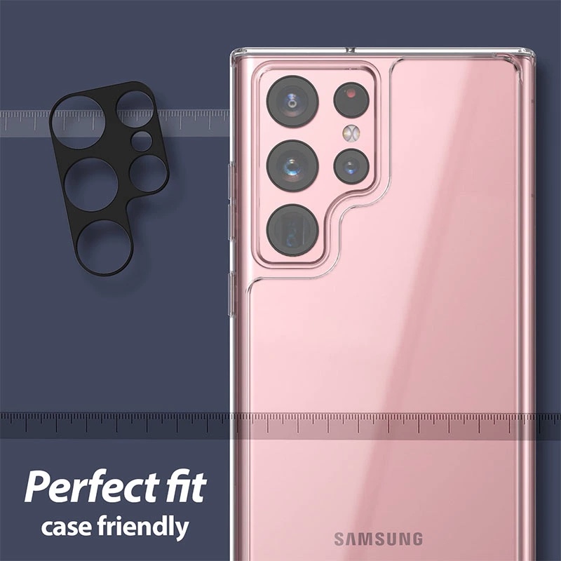 Whitestone [Camera EZ] For Samsung Galaxy S22 Ultra Camera Protector - 2 Pack