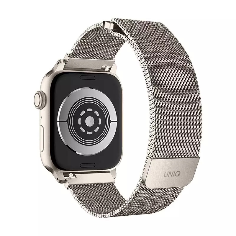 UNIQ Dante Apple Watch Mesh Steel Strap Series 1-10 SE/SE2  45/44/42mm - Starlight