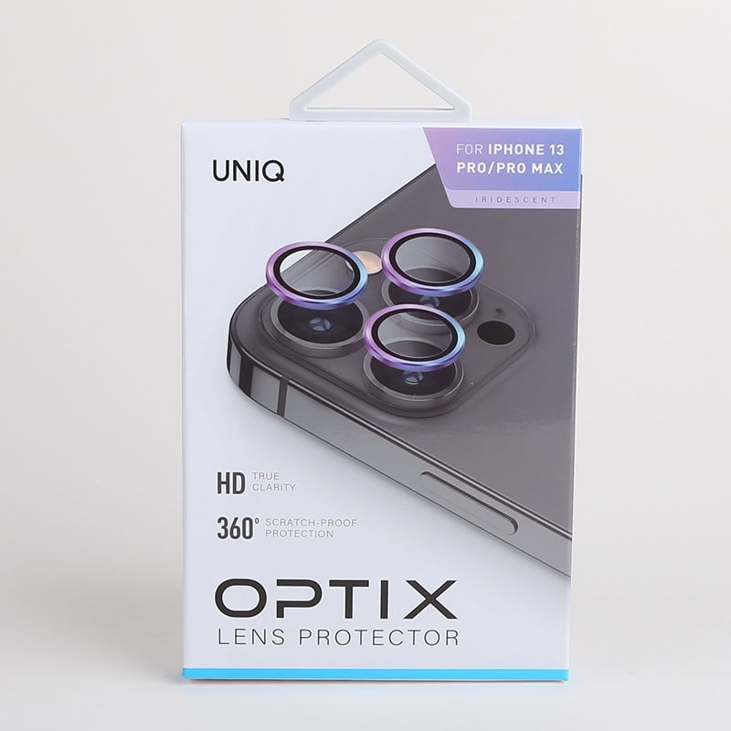 UNIQ Optix iPhone 13 Pro / 13 Pro Max Camera Lens Protector – Iridescent
