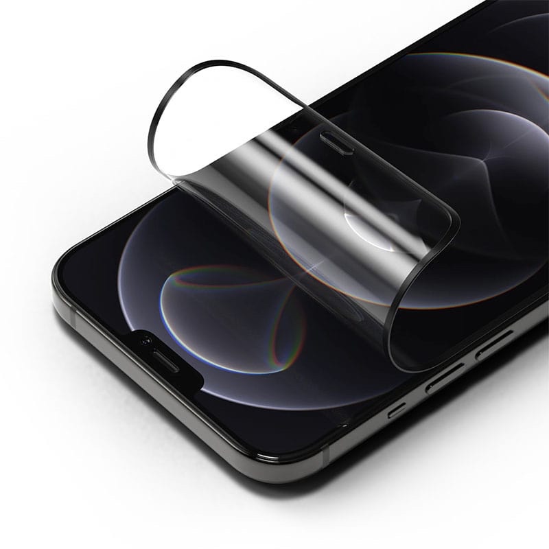 RhinoShield 3D Impact Screen Protector for iPhone 12 Pro Max (Black) + Alignment Frame