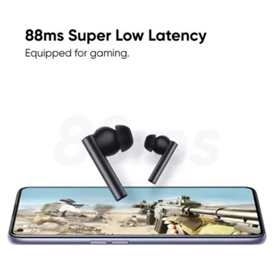 Dizo GoPods with Active Noise Cancellation (by Realme TechLife) - Smoky Grey