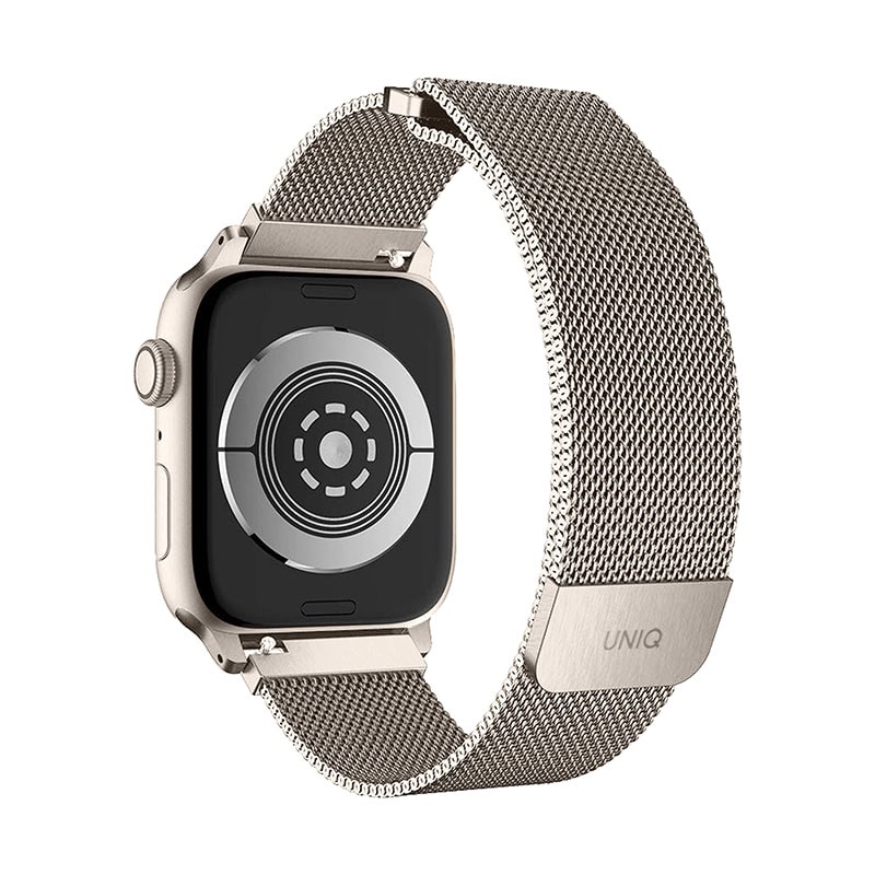 UNIQ DANTE Apple Watch Mesh Steel Strap for Series 1-10, SE/SE2 41/40/42MM - Starlight