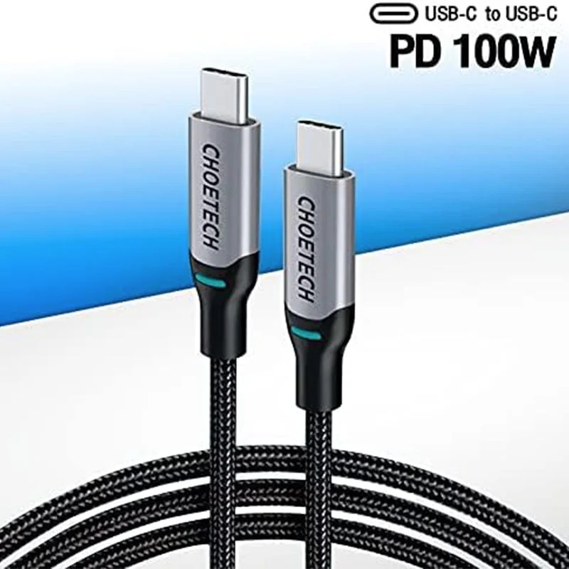 CHOETECH PD 100W USB-C to USB-C Cable 1.8M - Grey (XCC-1002)