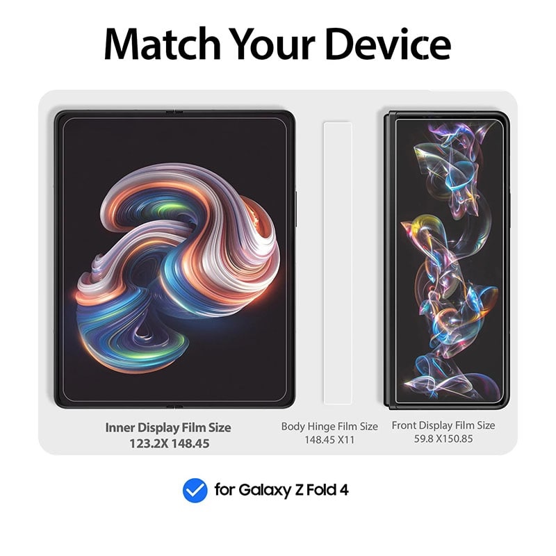 Whitestone Dome [Genuine Film] For Galaxy Z Fold 4 TPU Film Screen Protector with Hinge Cover Film - 1PACK