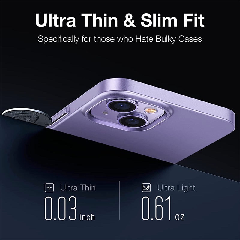 Torras Decency Series Phone Case for iPhone 14 Plus 6.7 Inch - Light Purple