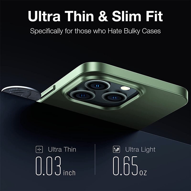 Torras Decency Series Phone Case for iPhone 14 Pro Max 6.7 Inch - Green