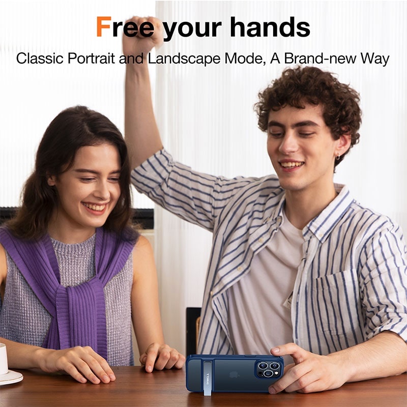 Torras Mars Climber Series Phone Case for iPhone 14 Pro 6.1 Inch - Navy Blue