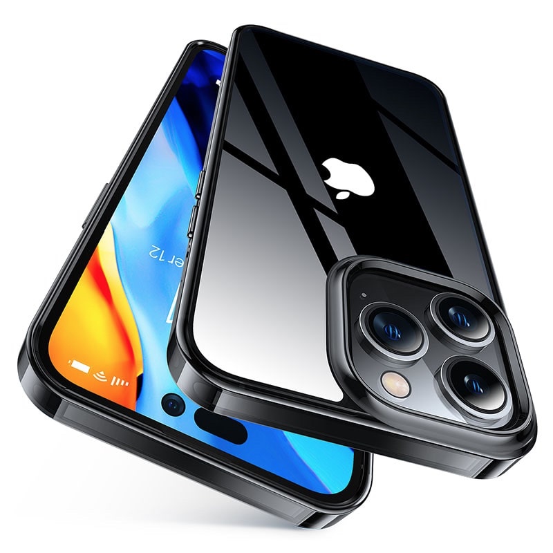 Torras Diamond Series Phone Case for iPhone 14 Pro Max 6.7 Inch - Black