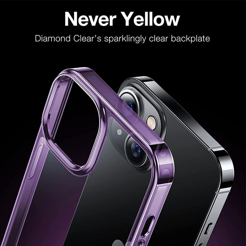 Torras Diamond Series Phone Case for iPhone 14 6.1 Inch - Light Purple