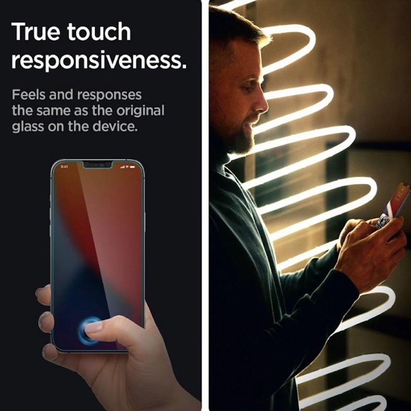 Spigen Glas.tR Slim HD Screen Protector for iPhone 14 Plus / iPhone 13 Pro Max - Single Pack
