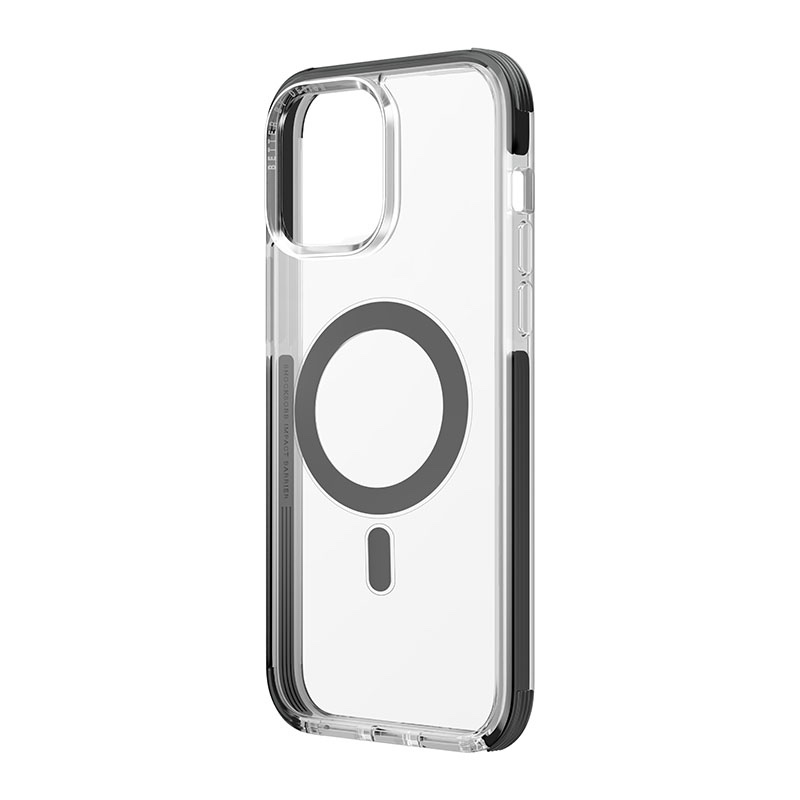 UNIQ Combat Phone Case MagClick/Magsafe Compatible for iPhone 14 Pro Max - Concrete (Charcoal)