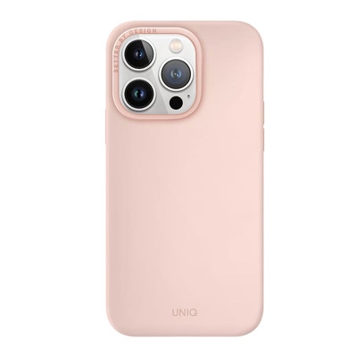 UNIQ Lino Hue Phone Case Magsafe/MagClick Compatible for iPhone 14 Pro - Blush (Pink)