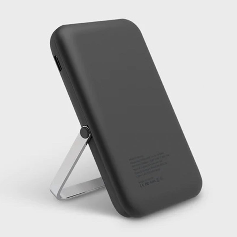UNIQ Hoveo 5000mAh Magnetic Power Bank 20W USB-C PD with retractable stand – Charcoal Grey