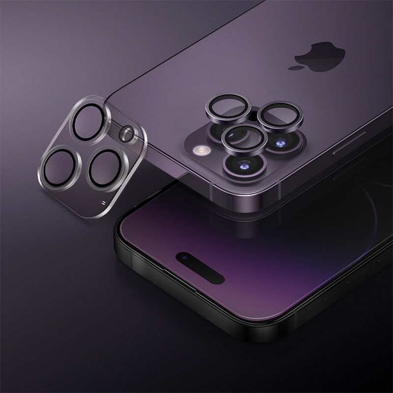 UNIQ OPTIX iPhone 14 / 14 Plus Camera Lens Protector - Midnight (Black)
