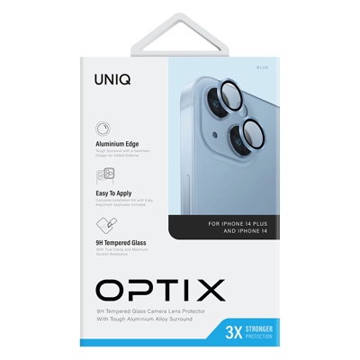 UNIQ OPTIX Camera Lens Protector for iPhone 14 / 14 Plus  - Sky (Blue)