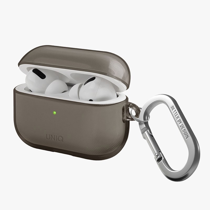 UNIQ Glase AirPods Pro 2nd Gen (2022) Hang Case - Glossy Smoke
