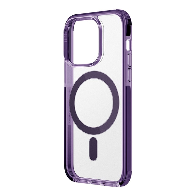 UNIQ Hybrid Combat (AF) Magsafe/Magclick Charging Compatible Phone Case for iPhone 14 Pro Max - Fig (Purple)
