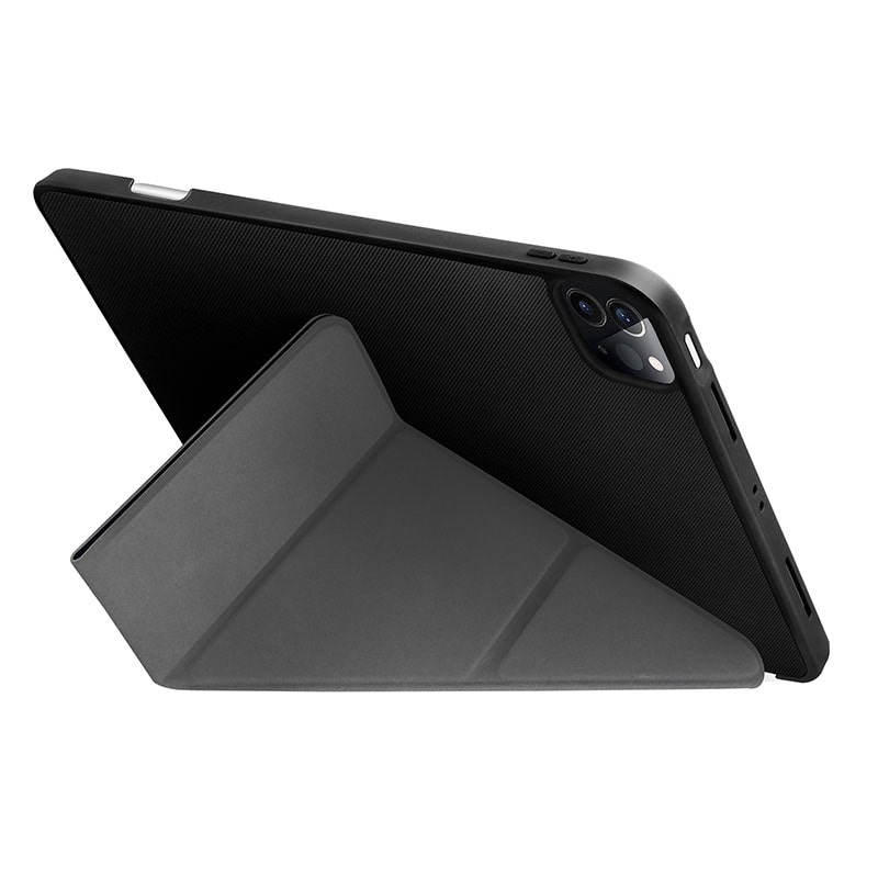 UNIQ Transforma Antimicrobial Case for iPad Pro 12.9 (2021) - Ebony (Black)