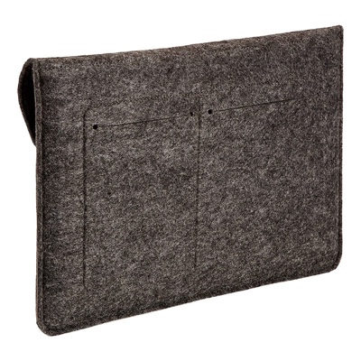 Amazonbasics 11 Inch Felt MacBook and Laptop Sleeve Case - Charcoal