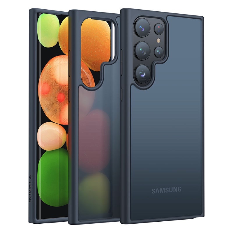 Torras Guardian Series Phone Case for Samsung Galaxy S23 Ultra - Black - X0031JSWRJ