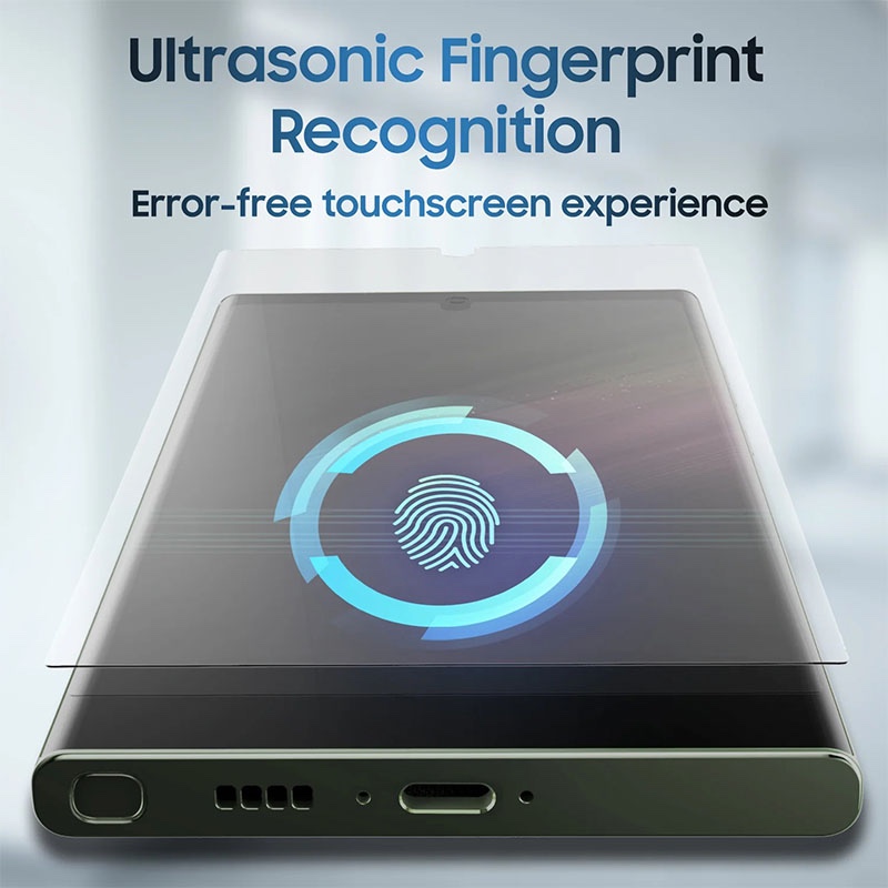 Whitestone Dome Glass For Samsung Galaxy S23 Ultra Tempered Glass Screen Protector  Liquid Dispersion Tech - Pack of 2 with UV