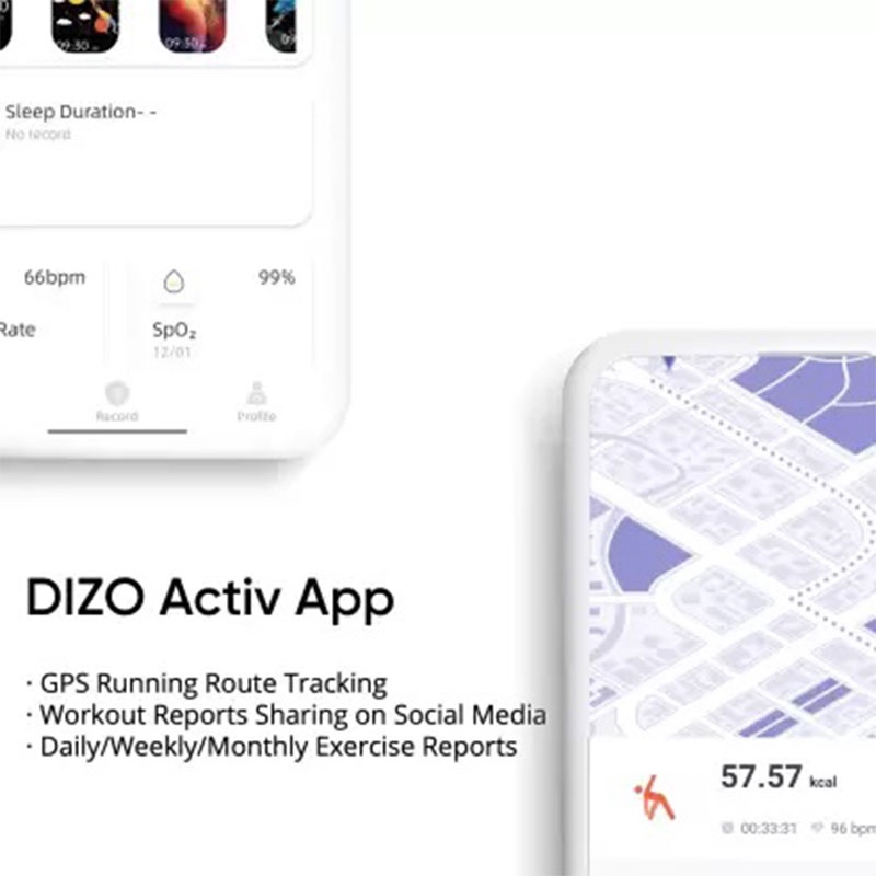 Dizo by Realme Watch R Talk Go Smart Watch - Black