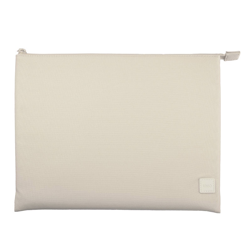 Uniq Lyon Snug-Fit Protective Sleeve for Laptops & iPads (Fits upto 14”) – Sea Salt (Light Beige)