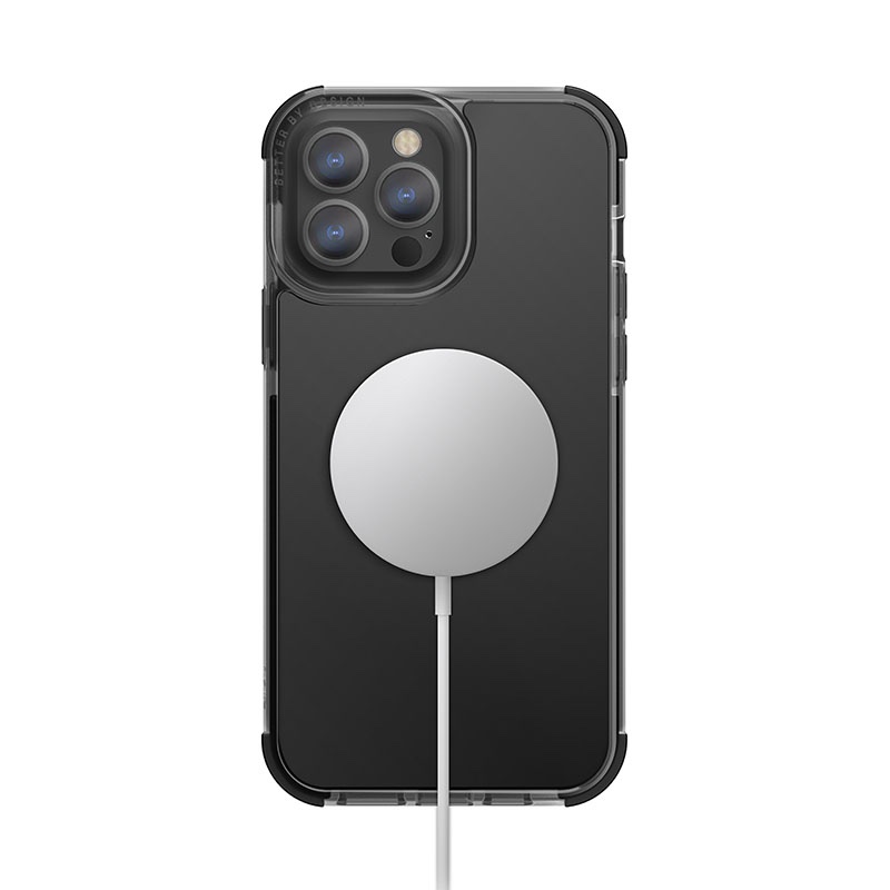 Uniq Combat  MagClick MagSafe Charging Compatible Phone Case for iPhone 15 Pro - Carbon (Black)