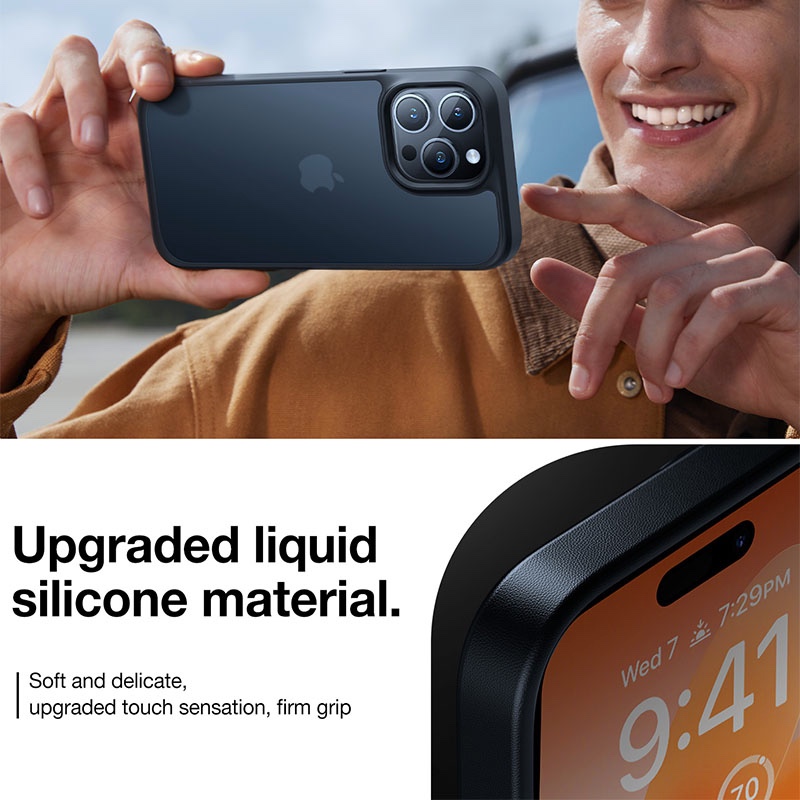 Torras Guardian Series Phone Case for iPhone 15 Pro Max 6.7? – Black