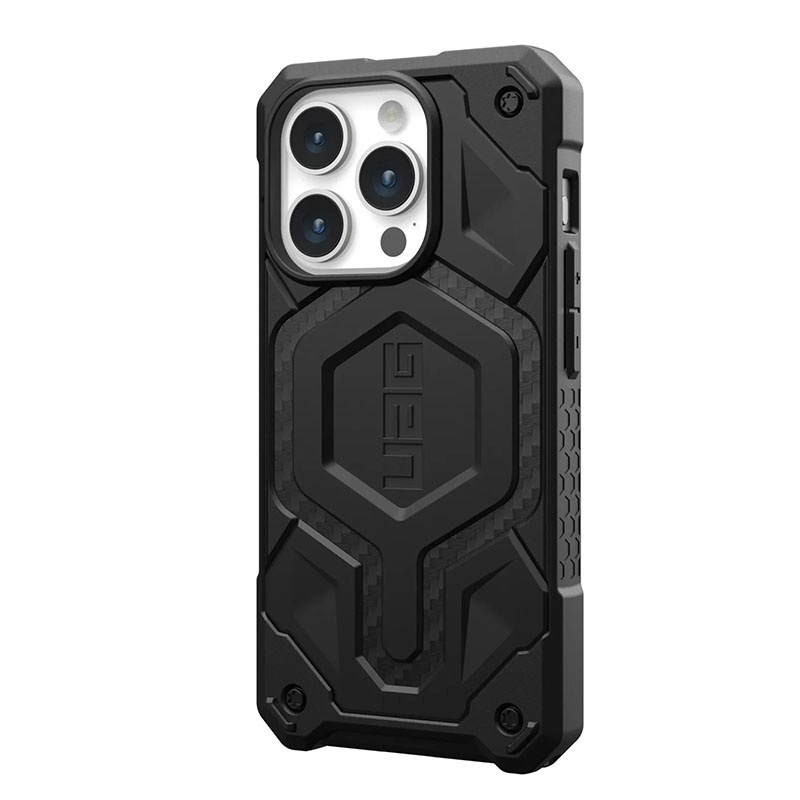 UAG Monarch Pro Phone Case for iPhone 15 Pro – Carbon Fiber
