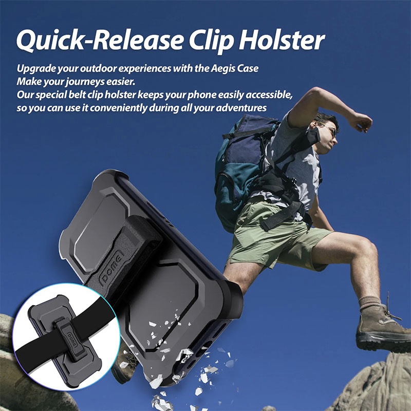 Whitestone Dome iPhone 15 Pro Aegis All in One Defender Case – Burgundy Red