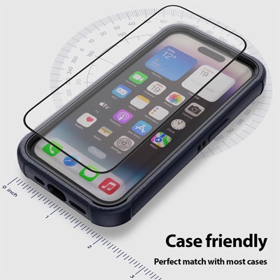 iPhone 15 Pro Whitestone Dome EZ Glass Screen Protector - Pack of 2