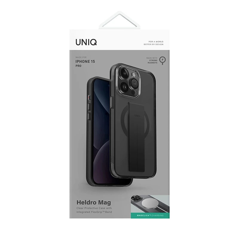 Uniq Heldro Mag MagSafe/MagClick Compatible Case for iPhone 15 Pro – Vapour Smoke