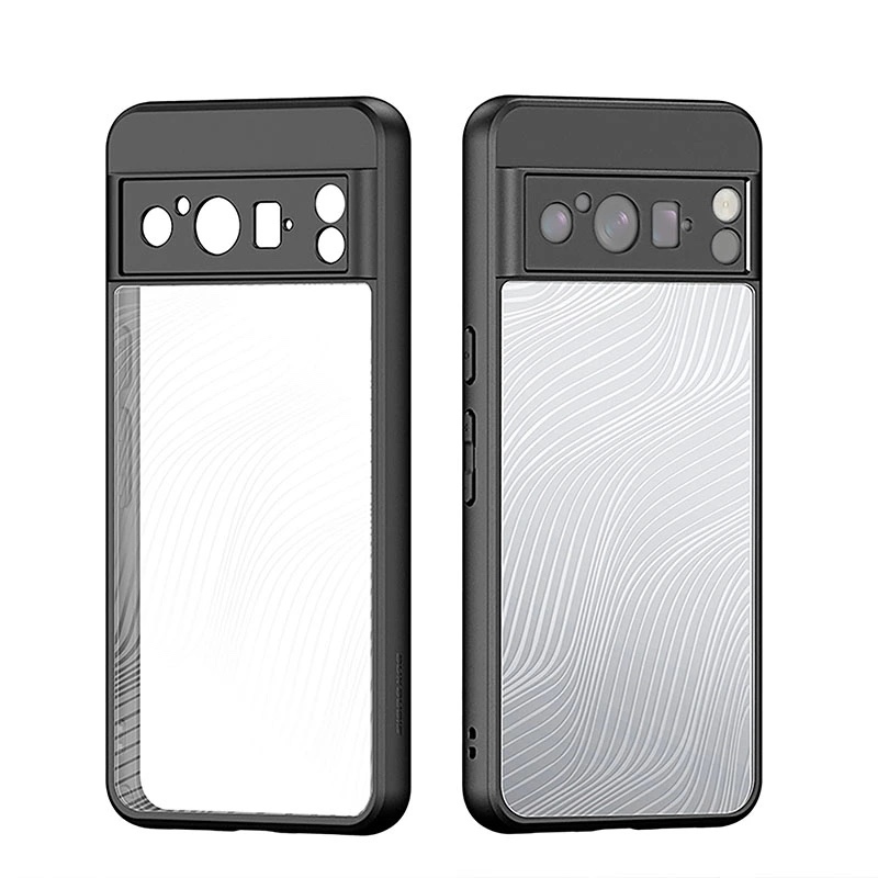 Aimo Series Phone Case for Google Pixel 8 Pro – Transparent Black
