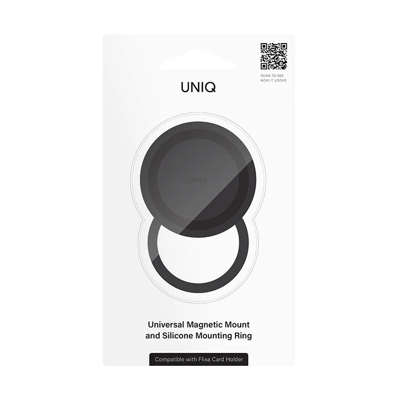Uniq Flixa Magnetic MagSafe Mount Base - Jet Black