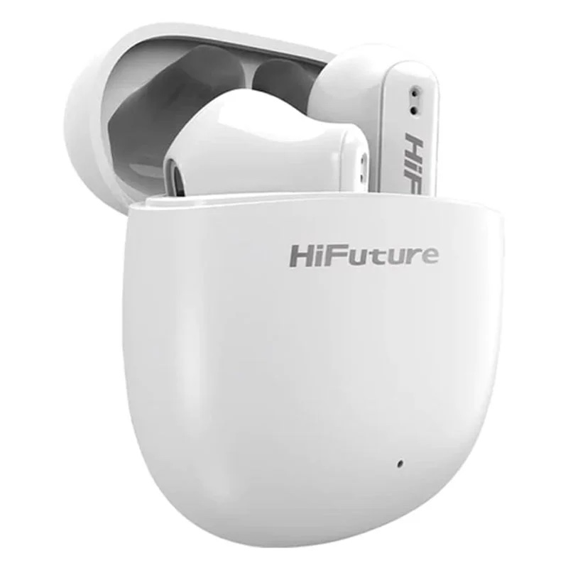 HiFuture ColorBuds2 True Wireless Earphone Bluetooth 5.3, Smart Tap, IPX 5, 20 Hours Playtime - White
