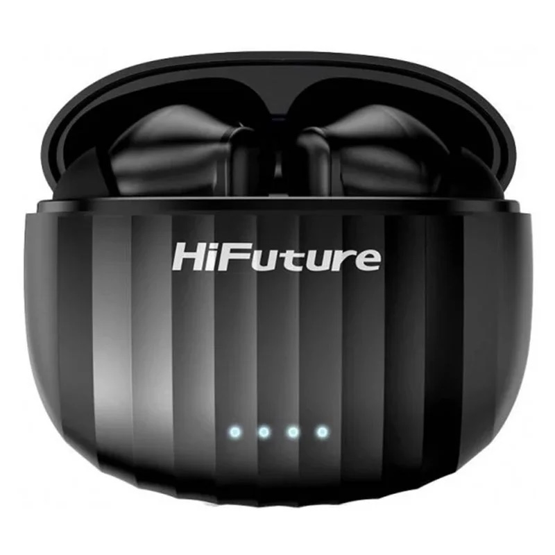 HiFuture SonicBliss True Wireless Earbuds Bluetooth 5.3, Smooth Bass, 4 Microphones 30 Hr Battery - Black