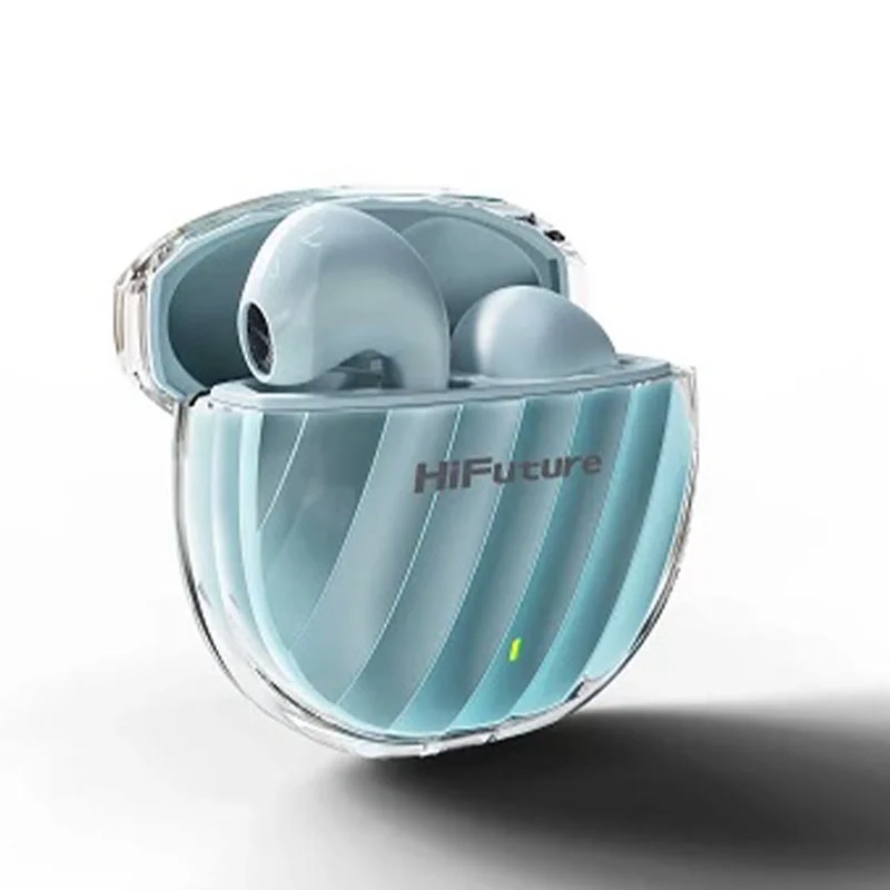 HiFuture Flybuds 3 True Wireless Earphones Bluetooth 5.3 with 4 Built-in Microphones, Environmental Noise Cancellation – Blue